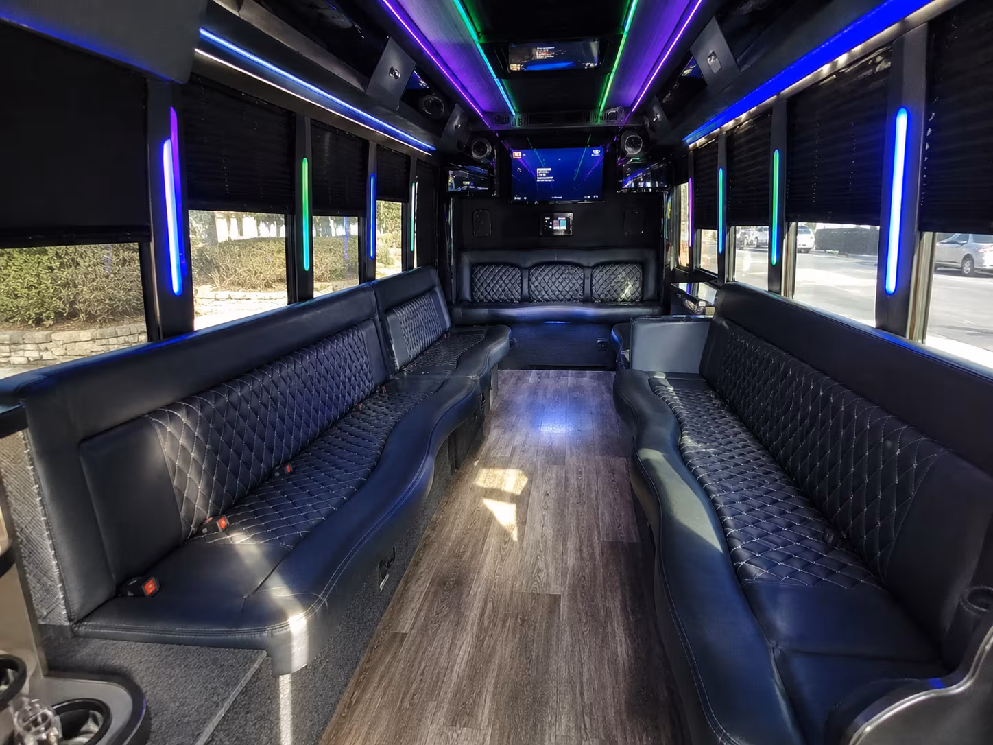 san diego 15 passenger party bus interior