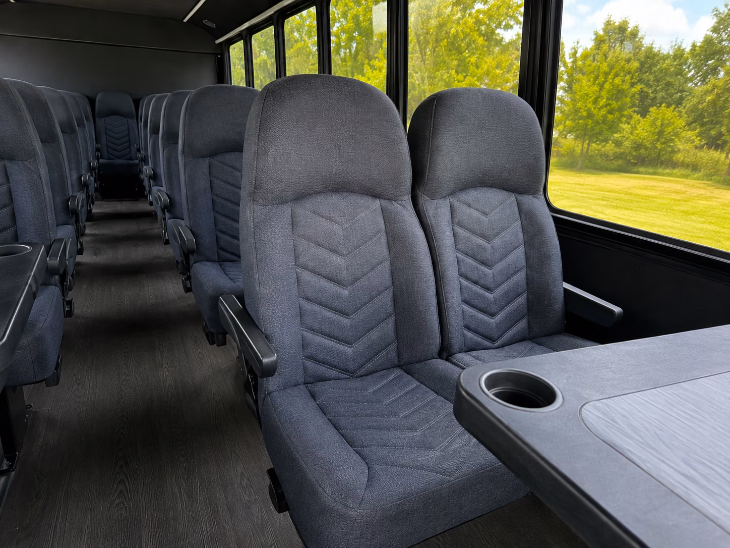 san diego 18 passenger minibus inside