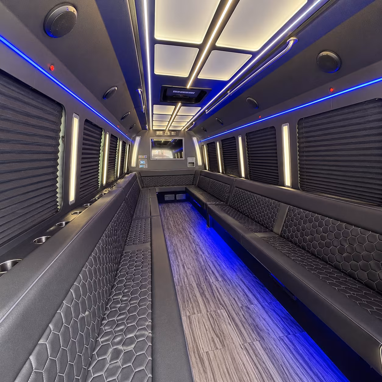 san diego 30 passenger party bus interior