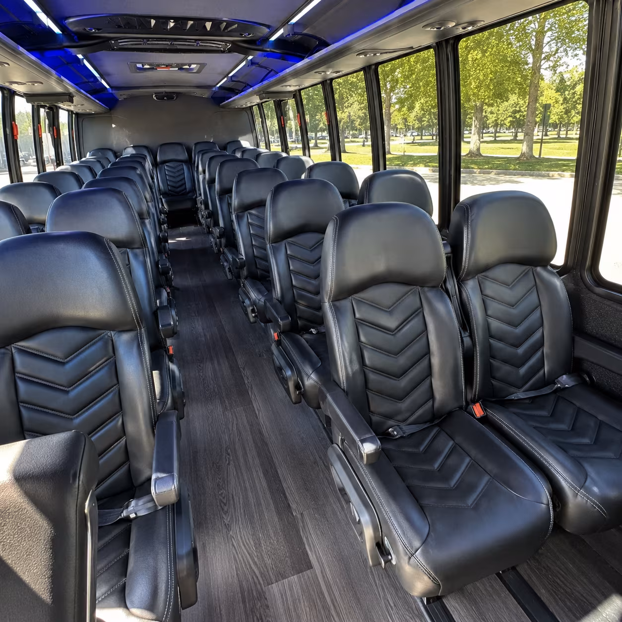 san diego 35 passenger minibus inside