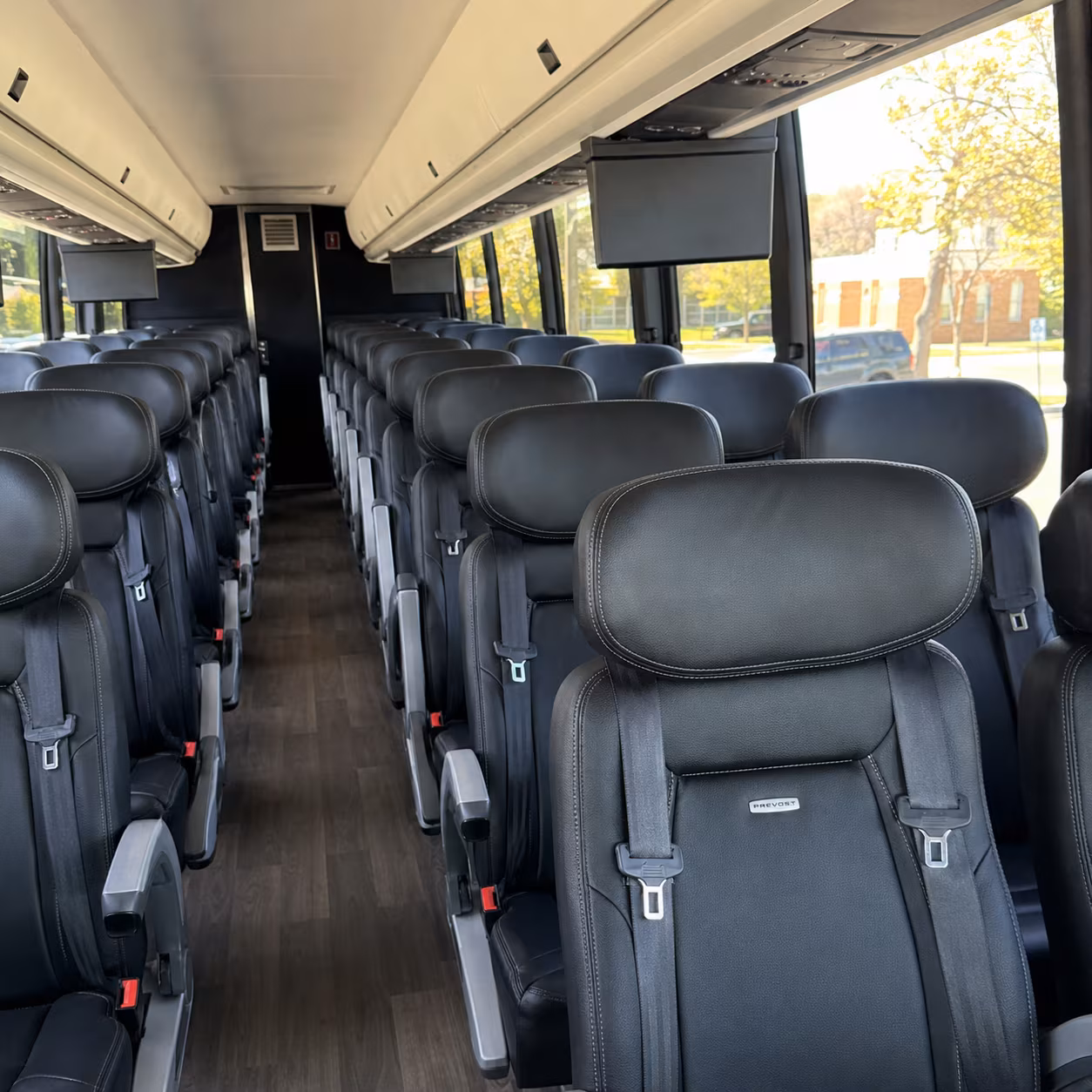 san diego 45 passenger charter bus inside