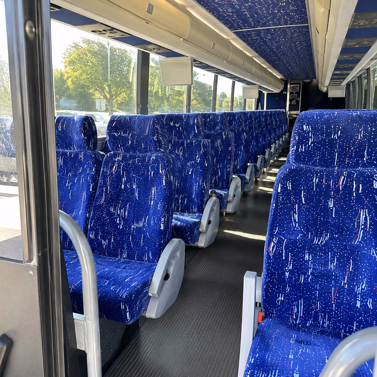 san diego 50 passenger charter bus inside