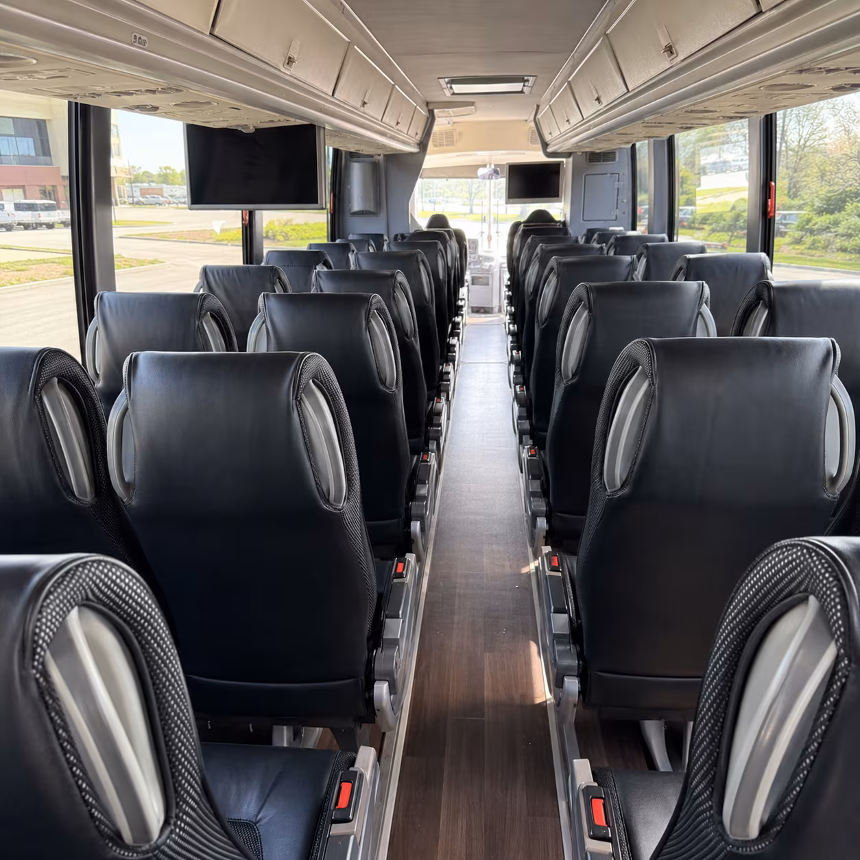 san diego 56 passenger charter bus inside