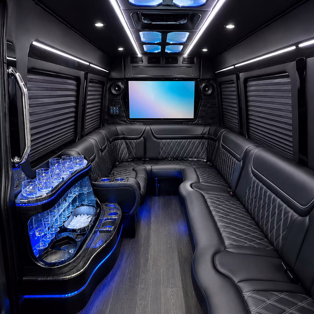 san diego party bus inside