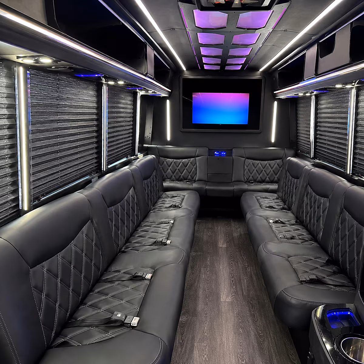 san diego party bus interior