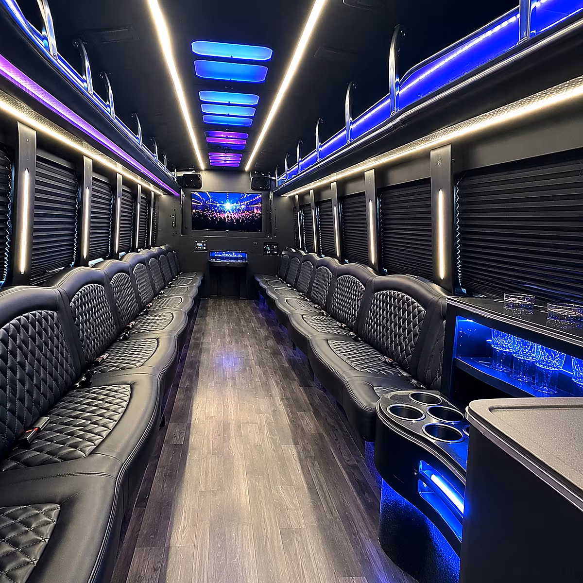 san diego wedding party bus rental